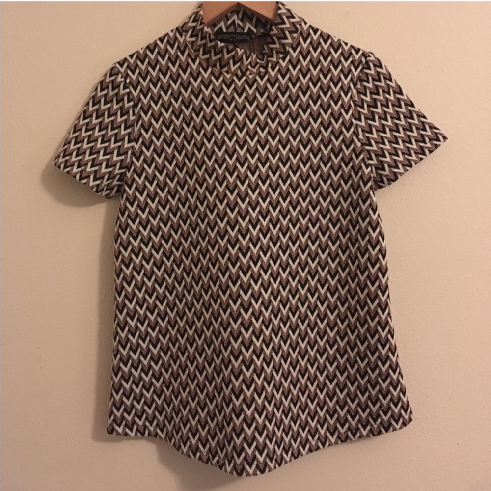 Zara mock neck top